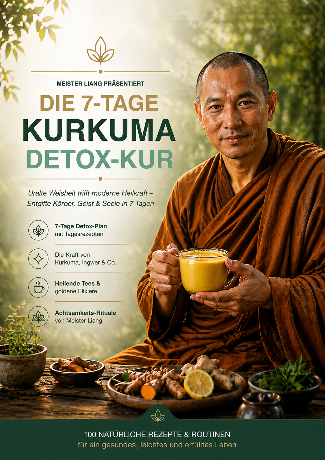 Meister Liang präsentiert die 7-Tage Kurkuma Detox-Kur